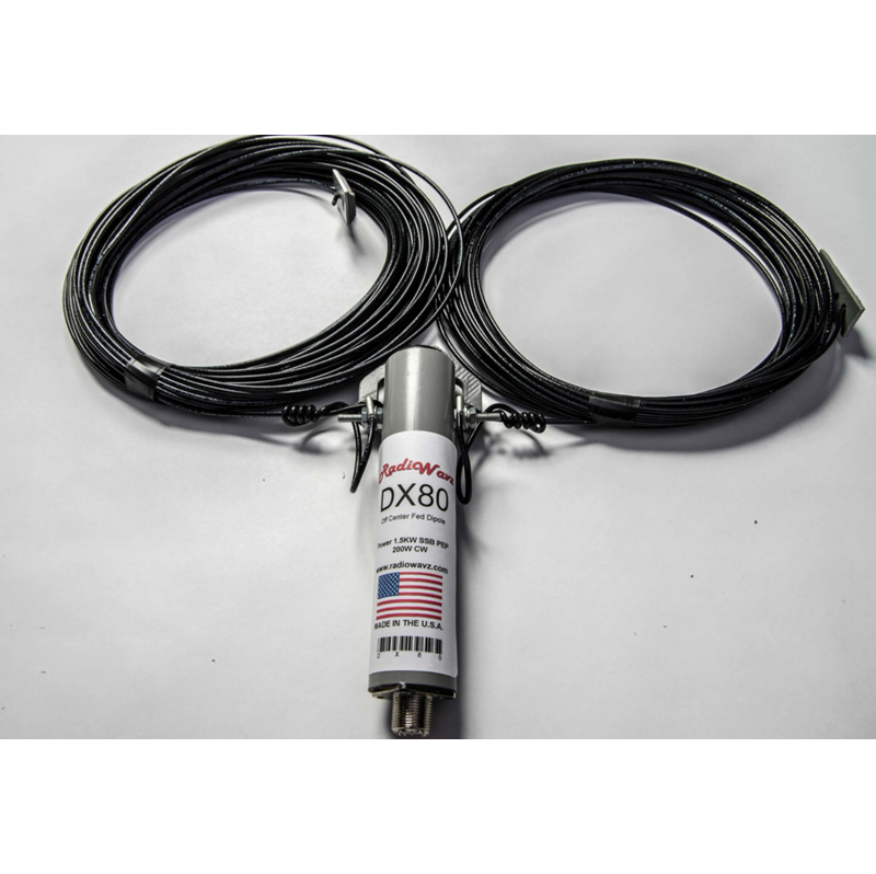 RadioWavz DX-80OCF 80 Meter Off Center Fed Dipole Windom 1500 Watt SSB