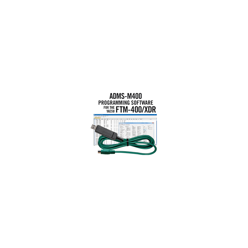RT Systems ADMS-M400 Programming Software and USB-77 cable for the Yaesu FTM-400 radio*