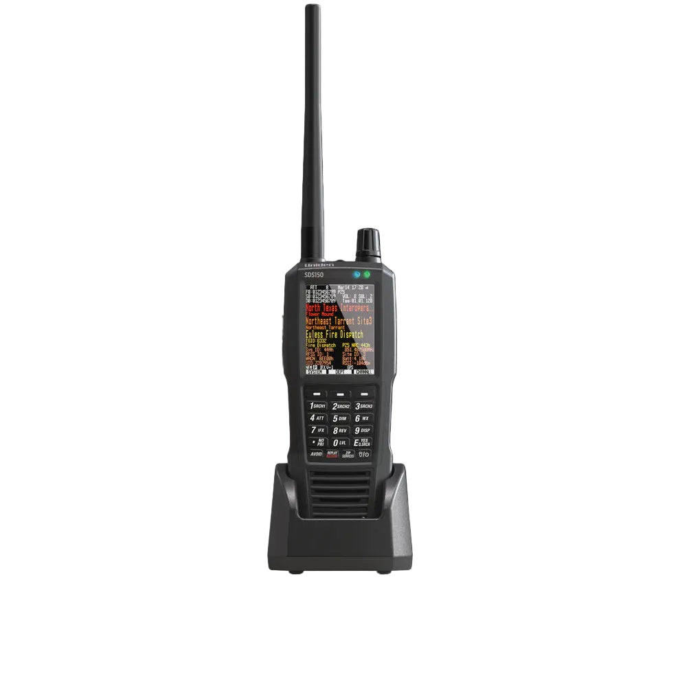 RADAR SECURITY VOICE UNIT A-711U 本体 Uniden SDS150 — The Most Advanced True I/Q™ Handheld Radio Scanner