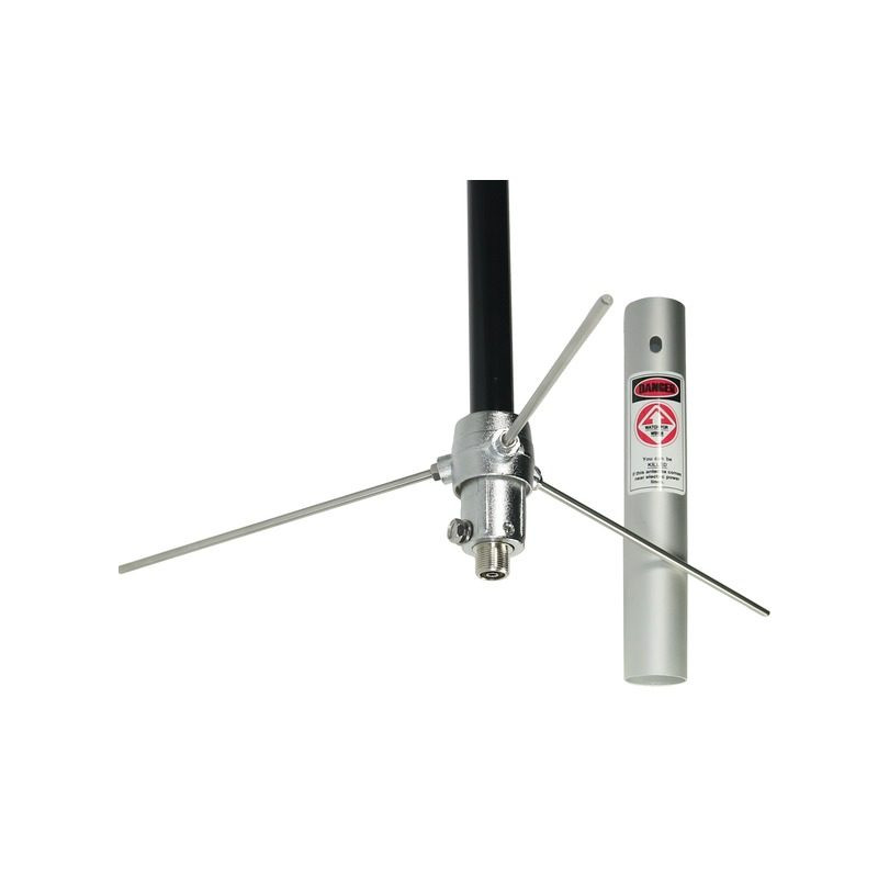 Tram 1477-B Pre-Tuned 144mhz-148mhz Vhf/430mhz-460mhz Uhf Amateur Dual-Band Base Antenna (Black Fiberglass), 44.00in. GMRS-Ham