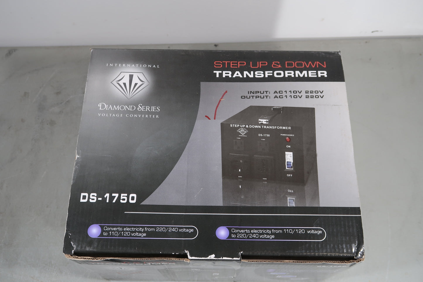 U18273 Used Diamond Series DS-1750 Step Up & Down Transformer