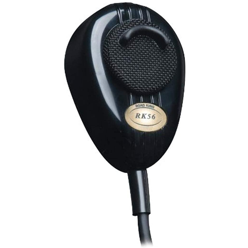 Road King RK56B Black 4-Pin Dynamic Noise Canceling CB Microphone