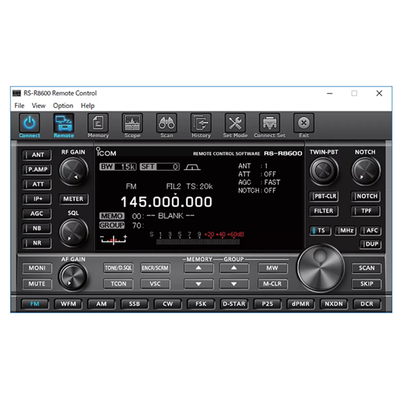 Icom RS-R8600 22 EXP Control Software