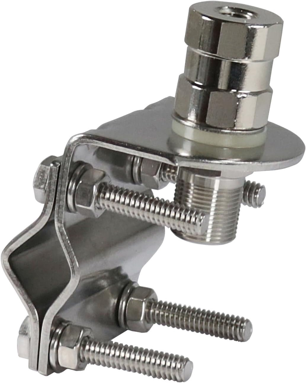 Tram 1183 140 to 170 VHF / 430 to 450 MHz UHF 17 1/4" Tall Dual Band Amateur Antenna w/Stainless Steel Mirror Mount