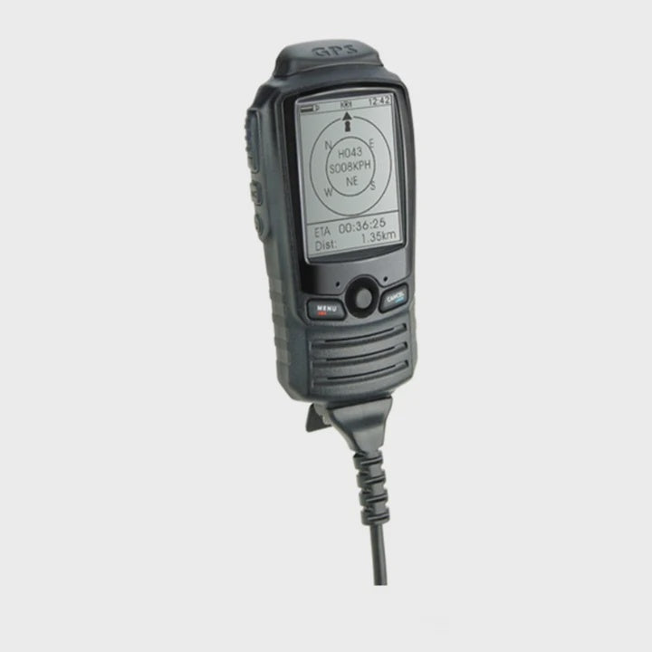 IO-100 Icom Overstock IAS Redhawk GPS Speaker Microphone w/ LCD Display