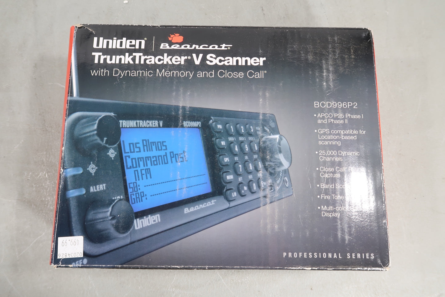 U19139 Used Uniden BCD996P2 Desktop Digital Trunking Scanner