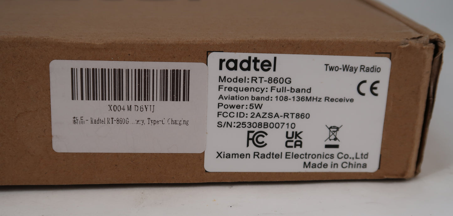 U19978 Used Radtel RT-860G Multi Band Handheld