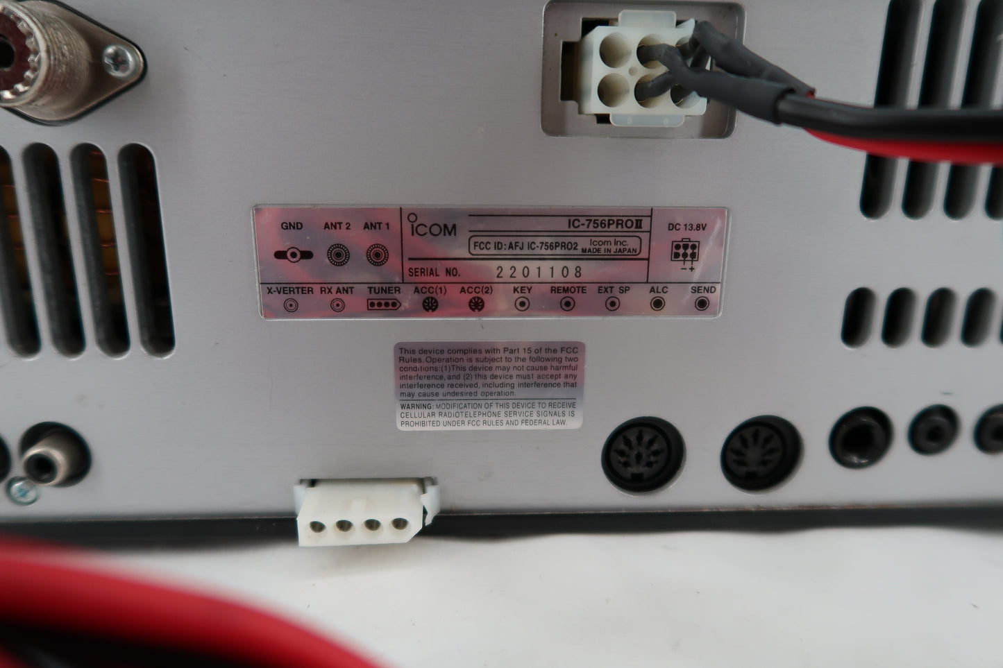 U20018 AS IS Icom IC-756 Pro II No Transmit and other issues