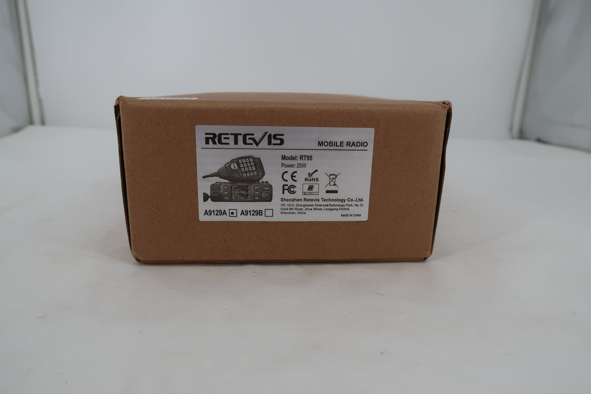U20054 Used Retevis RT95 25W Dual Band Ham Mobile Radio