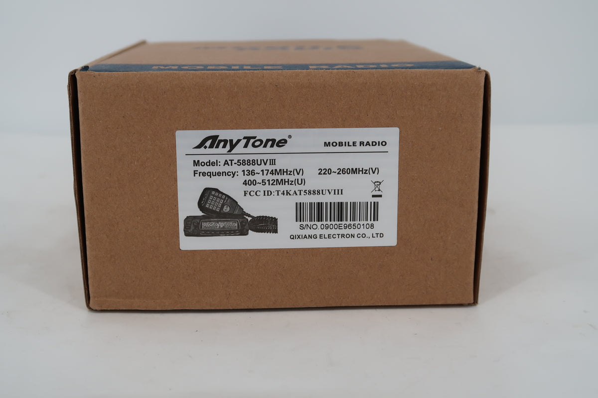 U20059 Used Anytone AT-588UV III Tri-Band FM Mobile Transceiver