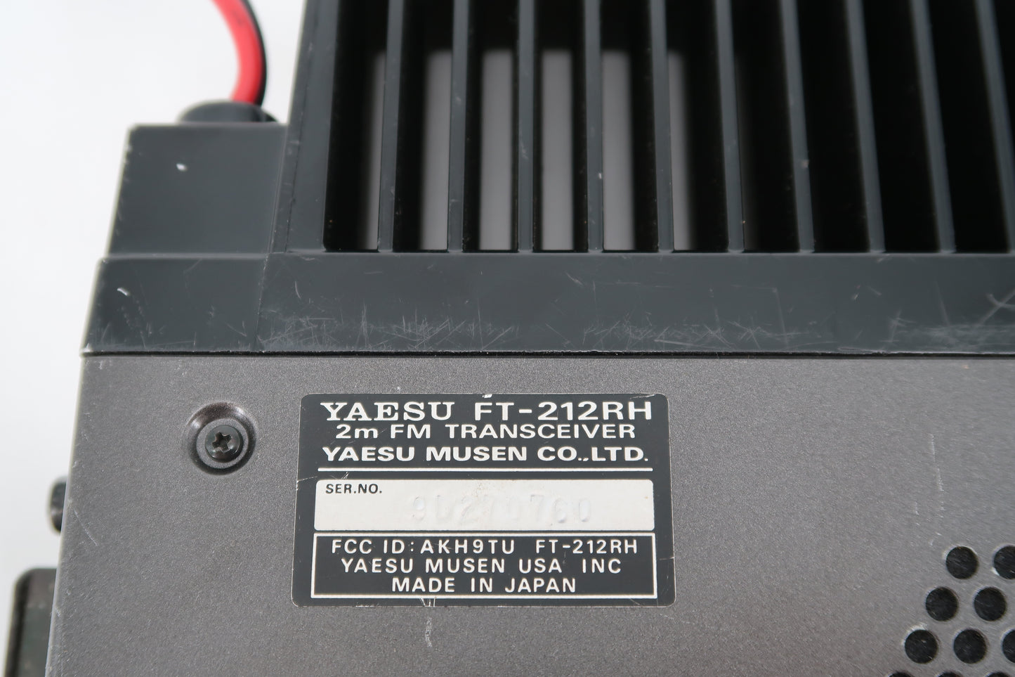 U20074 AS-IS Yaesu FT-212RH 2M FM Mobile Transceiver