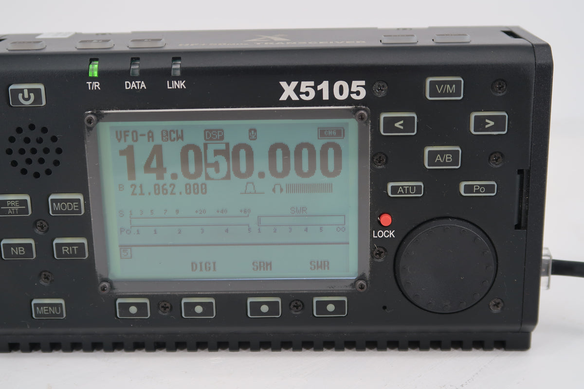 U20168 Xiegu X5105 Outdoor Version HF+50MHz QRP Transceiver w/ Autotuner