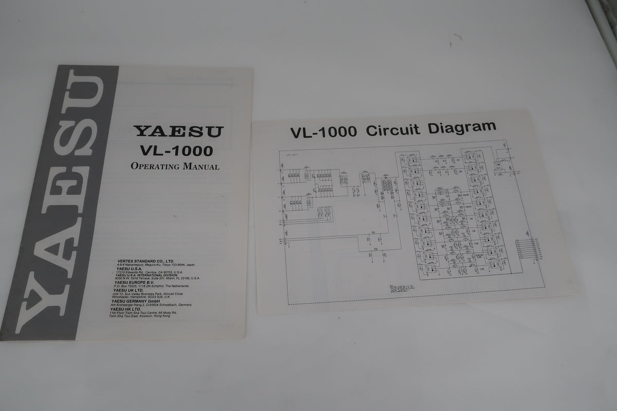 U20263 Yaesu VL-1000 Quadra System HF/50MHz Linear Amplifier & VP-1000 Power Supply