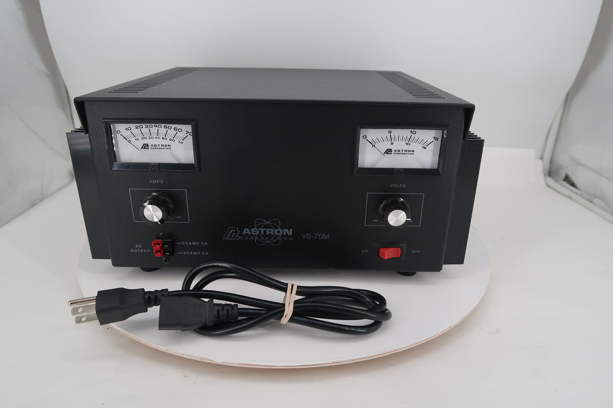 U20422 Used Astron VS-70M-AP Variable Heavy Duty Linear Power Supply 2-15Vdc/70A Peak