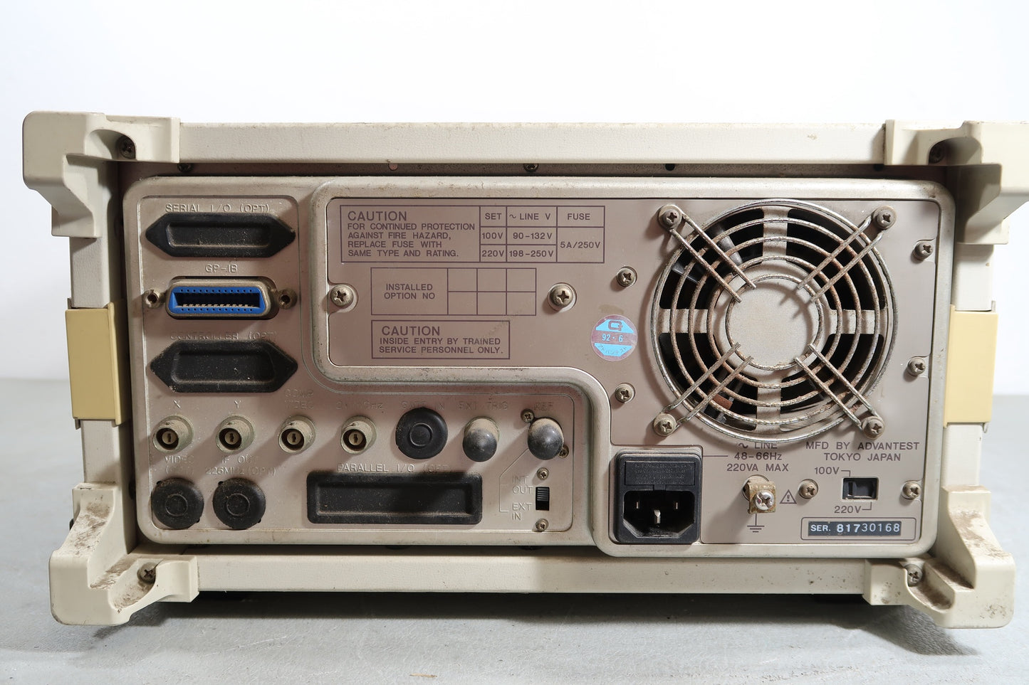 U19593 AS IS Advantest R3361A Spectrum Analyzer