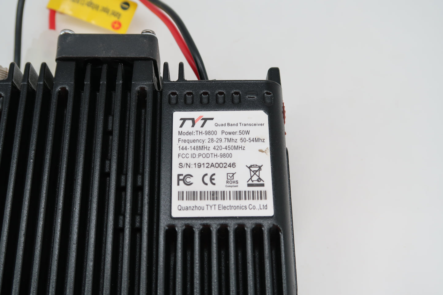 U19713 Used TYT TH-9800 Quad Band FM Mobile Transceiver