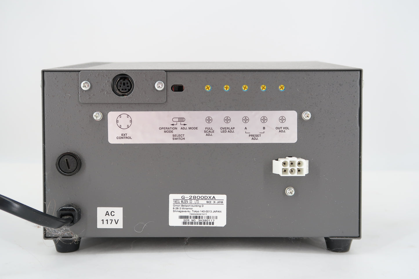 U19846 AS IS Yaesu G-2800DXA Antenna Controller Box