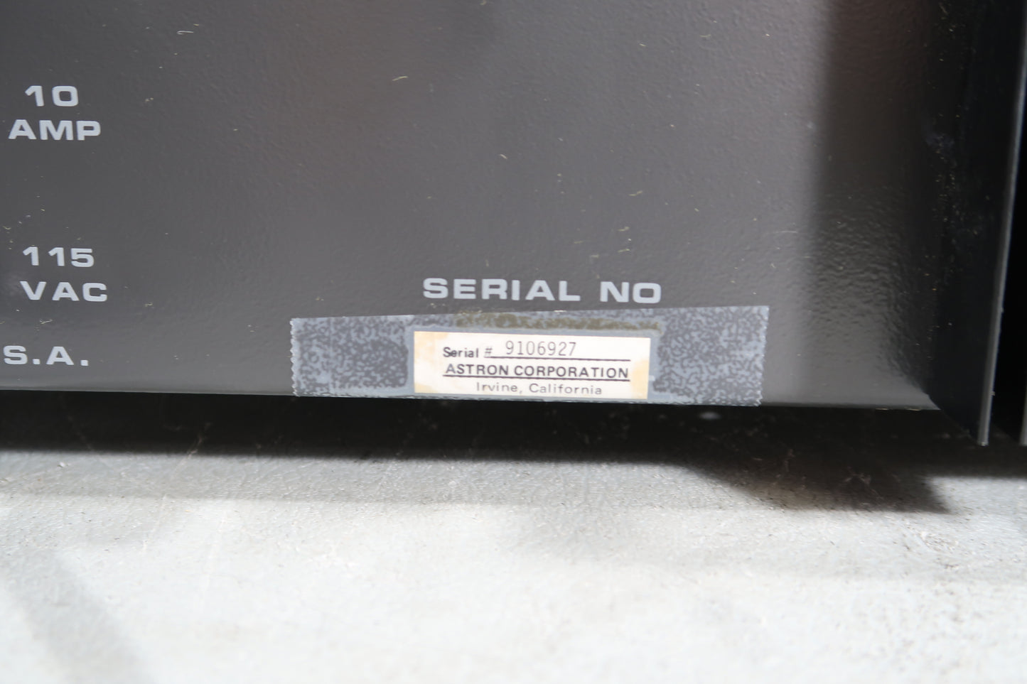 U19926 Used Astron RS-50M Metered DC Power Supply