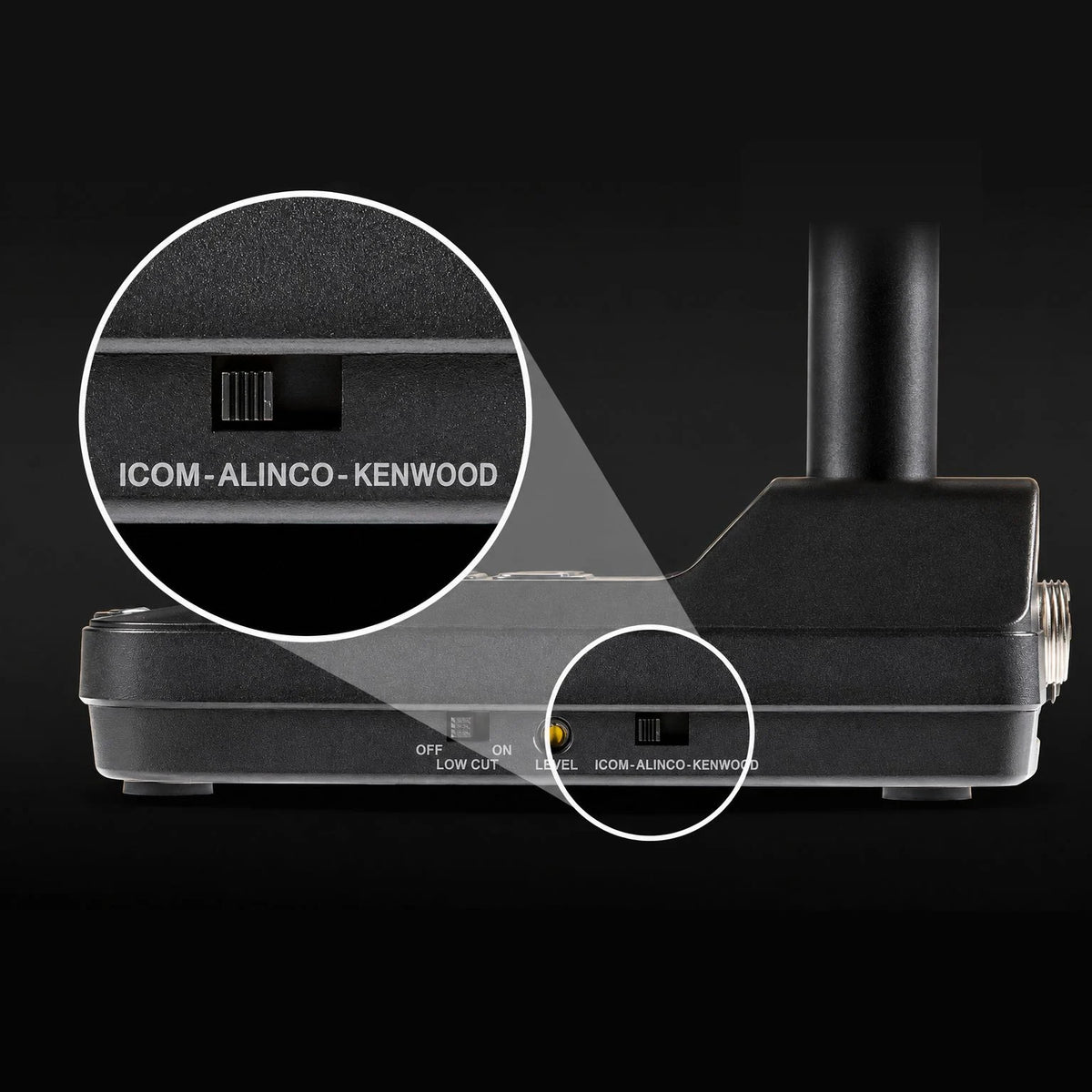 Icom SM-J1 Premium Dual-Element Desktop Microphone