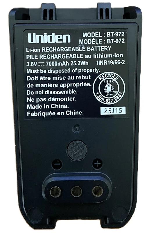 Uniden Bearcat Replacement Battery for SDS150 [BPS150]