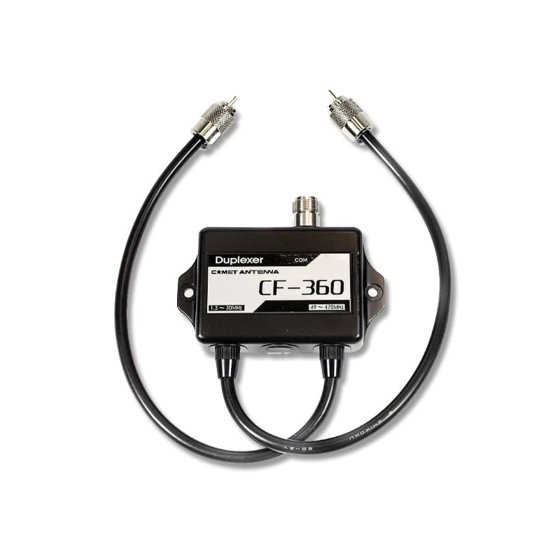 Comet – CF-360 – 1.3-30MHz-49-470MHz Duplexer w-Leads
