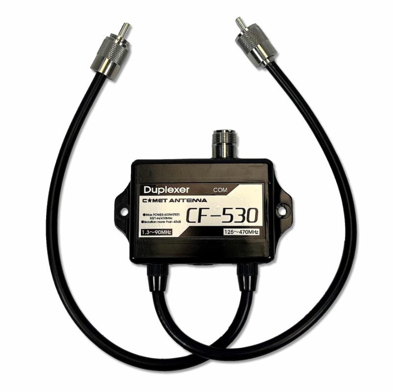 Comet – CF-530 – 1.3-90MHz-125-470MHz Duplexer w-Leads