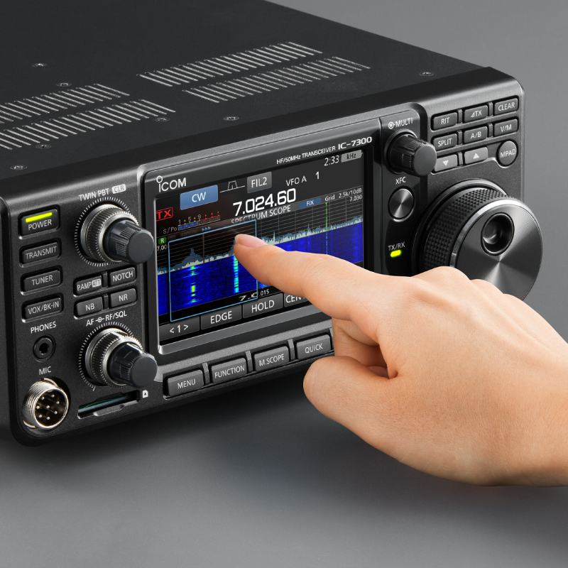 Open Box ICOM IC-7300 HF plus 50 MHz RF Direct Sampling 100 Watt Transceiver with Touchscreen $839 after Rebate