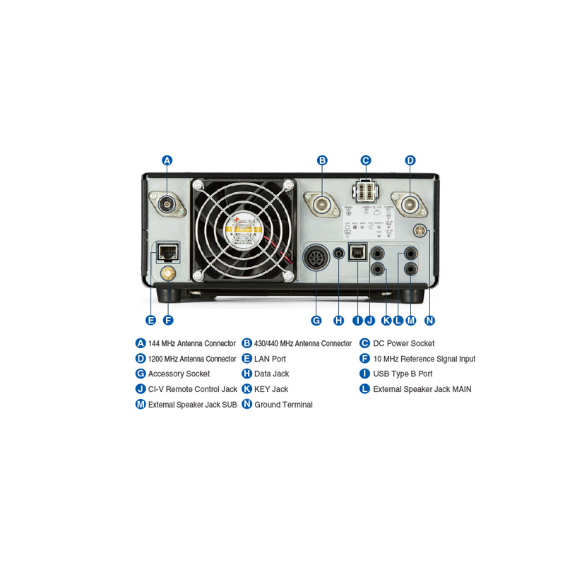 Open Box Demo ICOM IC-9700 All Mode, Direct Sampling Tri-Band Transceiver 144, 430/440 And 1200MHz