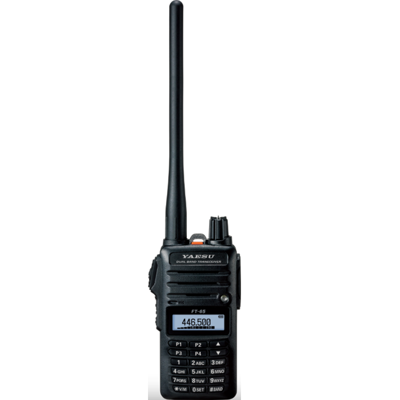 YAESU FT-65R 2 Meter/70cm Dual Band FM Handheld - Compact, Light and Rugged