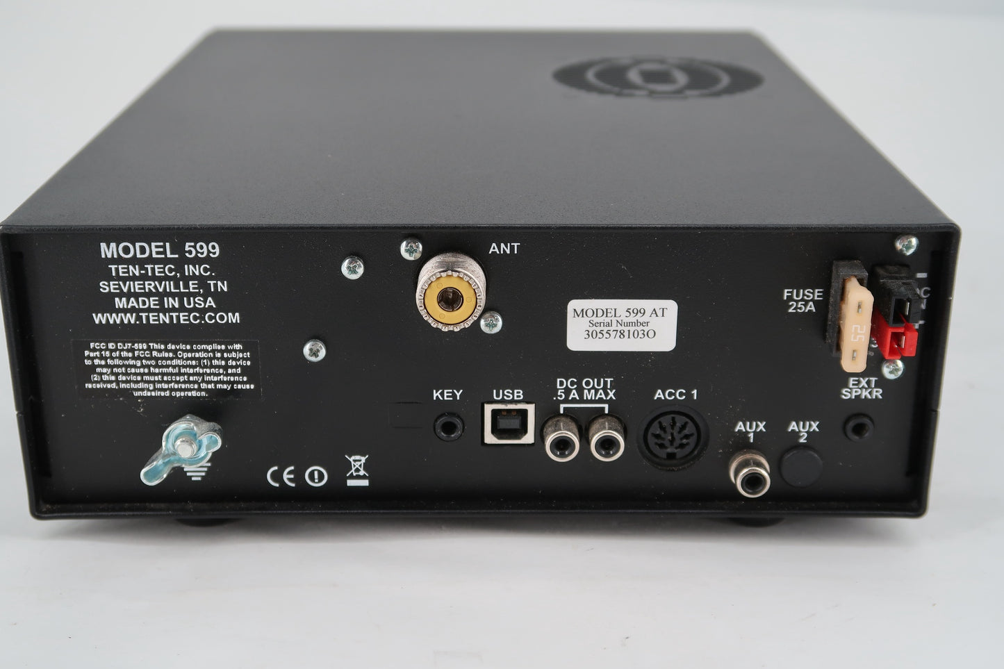 U18108 Used Ten-Tec Model 599AT Eagle HF Transceiver w/ Antenna Tuner & CW Filter Built-In
