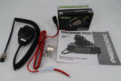 U18114 Used President George AM/FM/ SSB & CTCSS Mobile Transceiver w/ Extra Mic