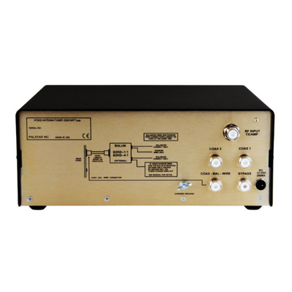 Palstar AT2KD 1.8 - 54 MHz Differential-T Antenna Tuner - 160 - 6 Meters - 2000 Watts - Cross Needle Meter