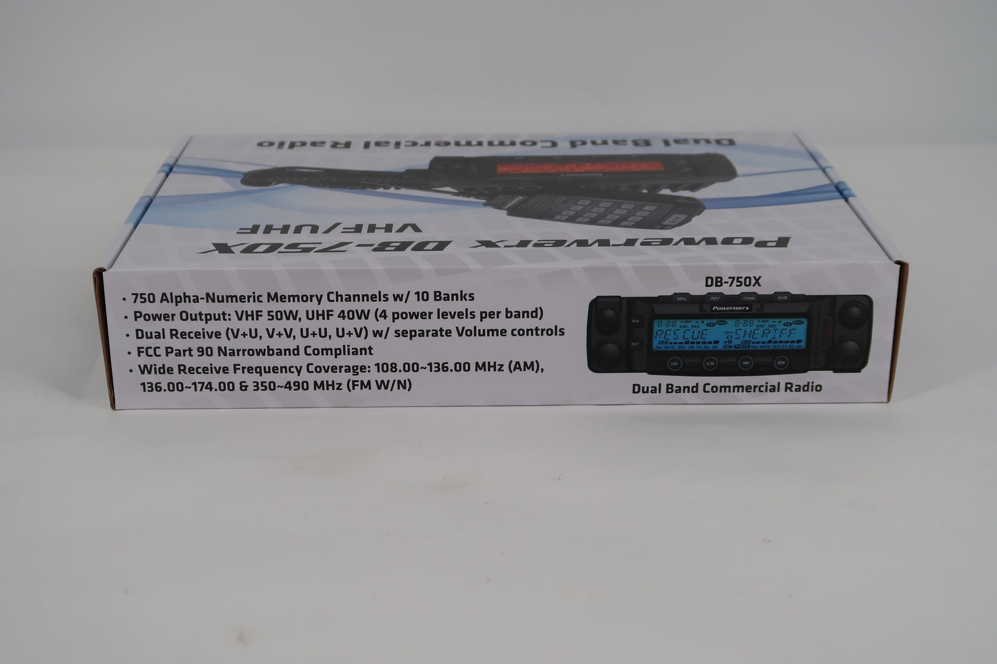 U18160 Never Used Powerwerx DB-750X VHF/UHF Dual Band Radio w/ RT Systems & Extras
