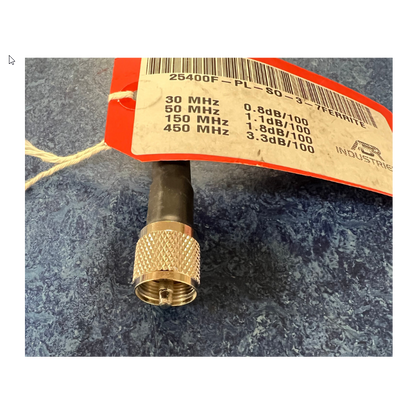 ABR 25400 Ultraflex 3FT SO-239 to PL-259 Ferrites Perfect for Grazioli Verticals