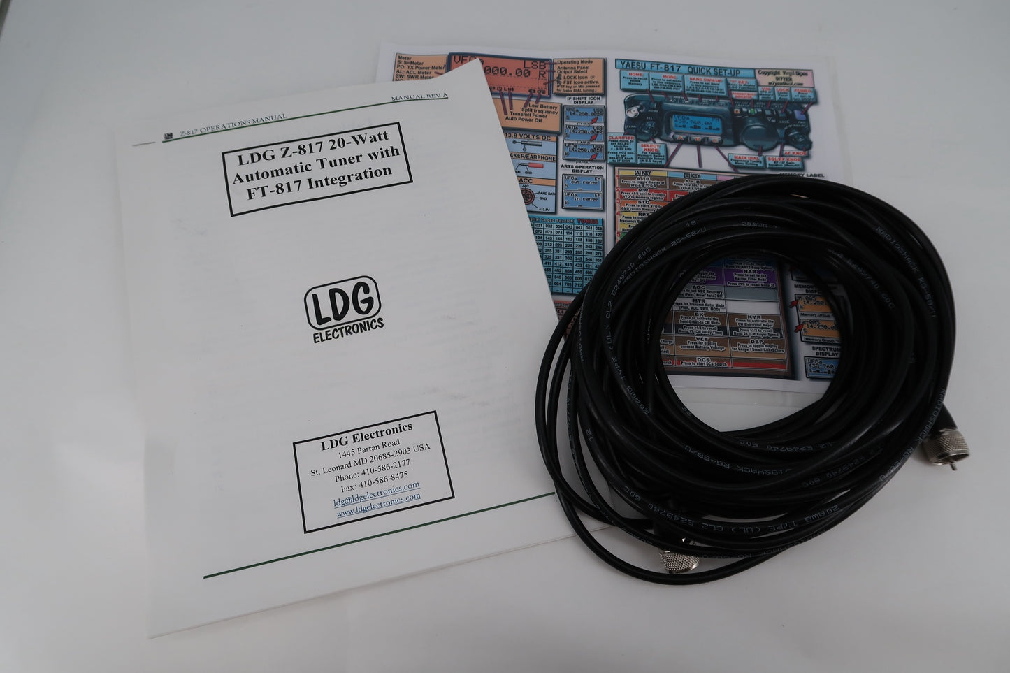 U18167 Used Yaesu FT-817 HF/VHF/UHF Radio MEGA Kit w/ LDG Z-817 &  MANY EXTRAS