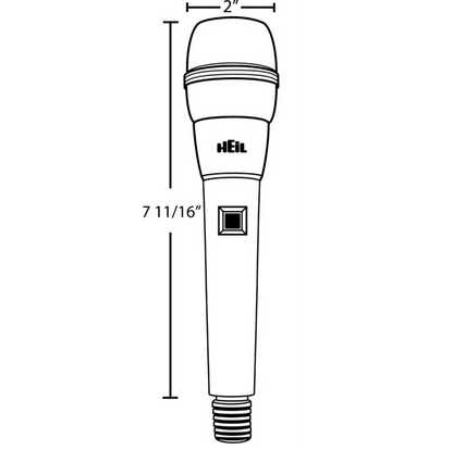HEIL iCM Icom Compatible Desk Microphone - Condenser Element - 8 Foot 8 Pin Cable - Needs Stand