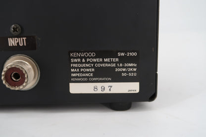 U18208 Used Kenwood SW-2100 SWR & Power Meter