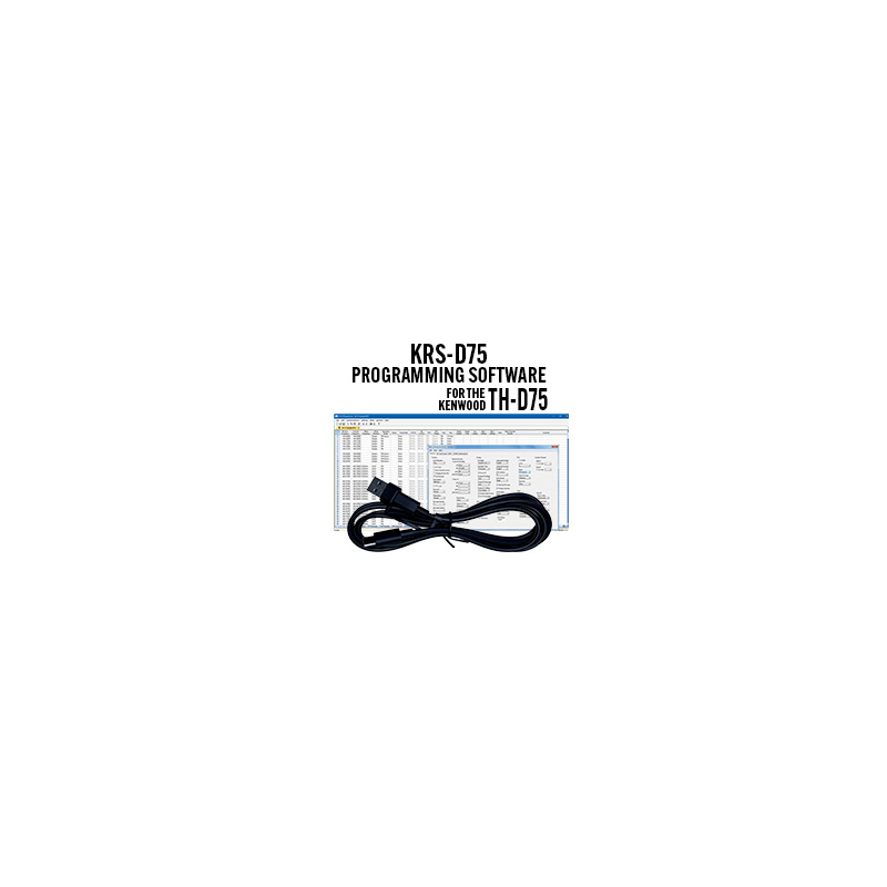 RT Systems KRS-D75-USB Programming Software and Cable for the Kenwood TH-D75