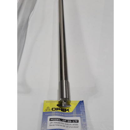 OPEK OP-SS-17F 17FT Stainless Steel Telescopic Antenna