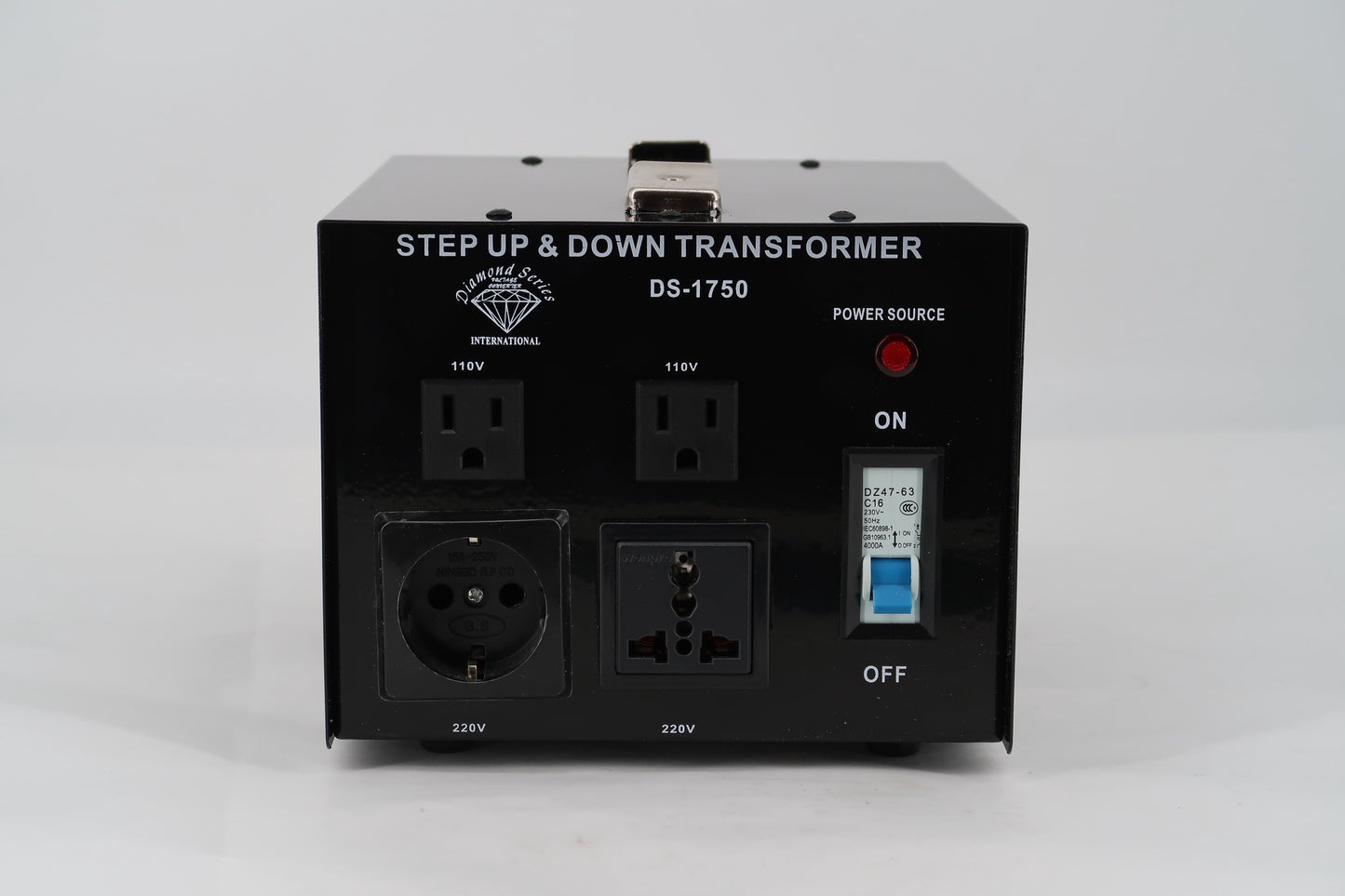 U18273 Used Diamond Series DS-1750 Step Up & Down Transformer