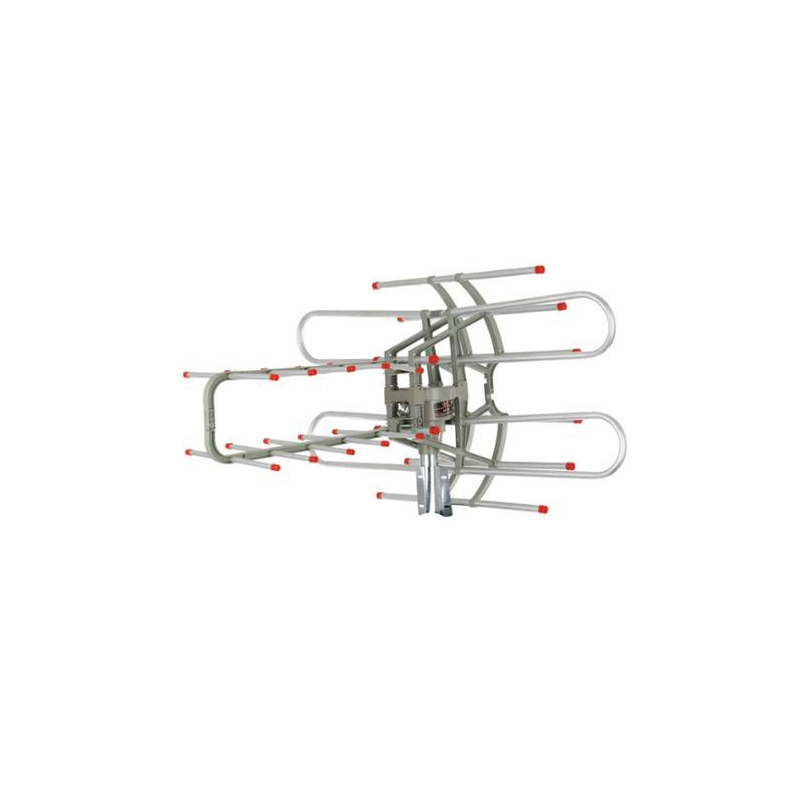 QFX - HD/DTV/UHF/VHF/FM 360° Rotating Outdoor Antenna HDTV