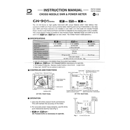 DAIWA CN-901 Power / SWR Meter