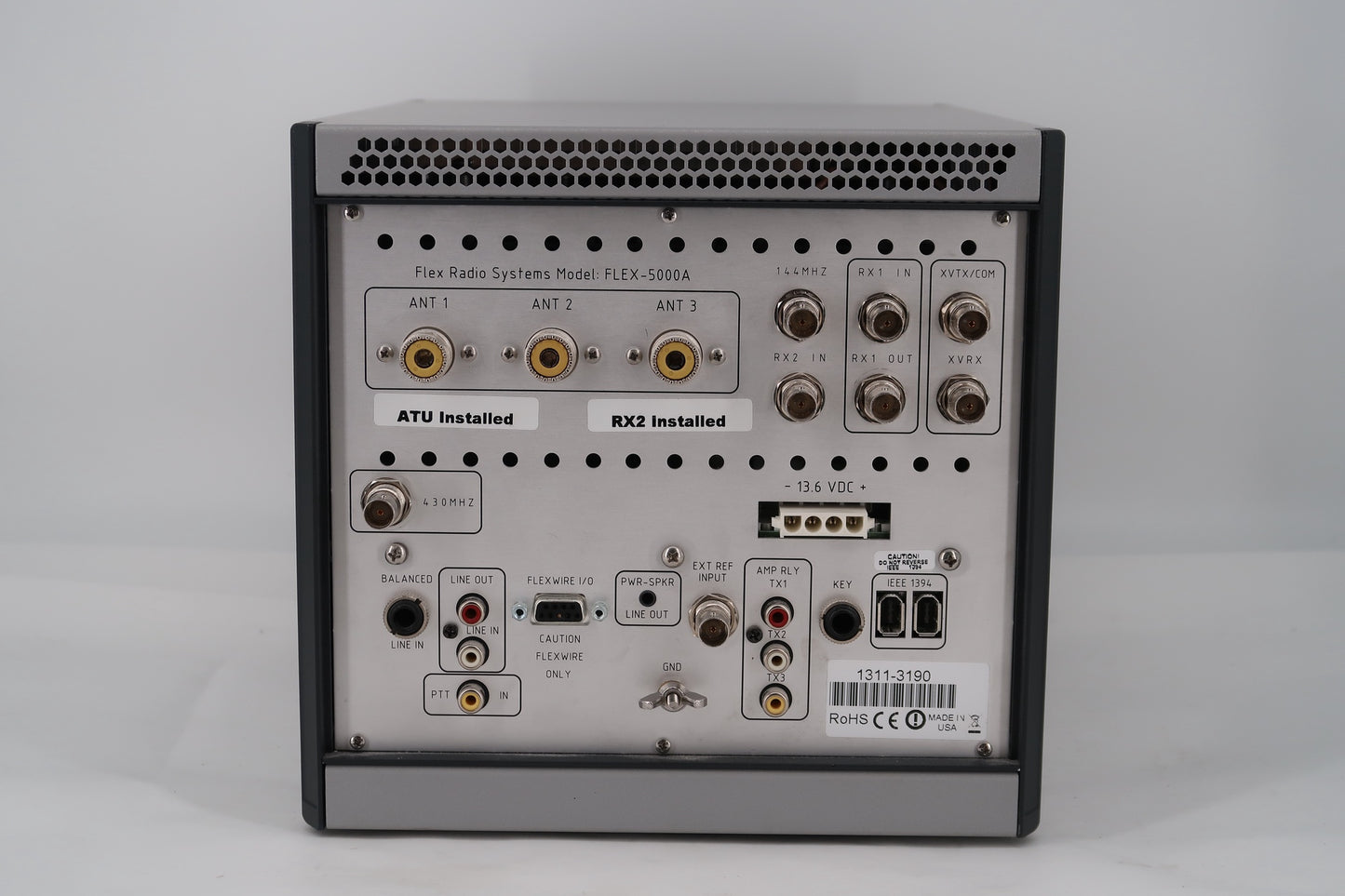U18285 Used Flex Radio Flex-5000A SDR HF/50 MHz Transceiver with ATU & RX2