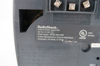 U18364 Used RadioShack Model 15-1245 Antenna Rotator & Controller w/ Cable