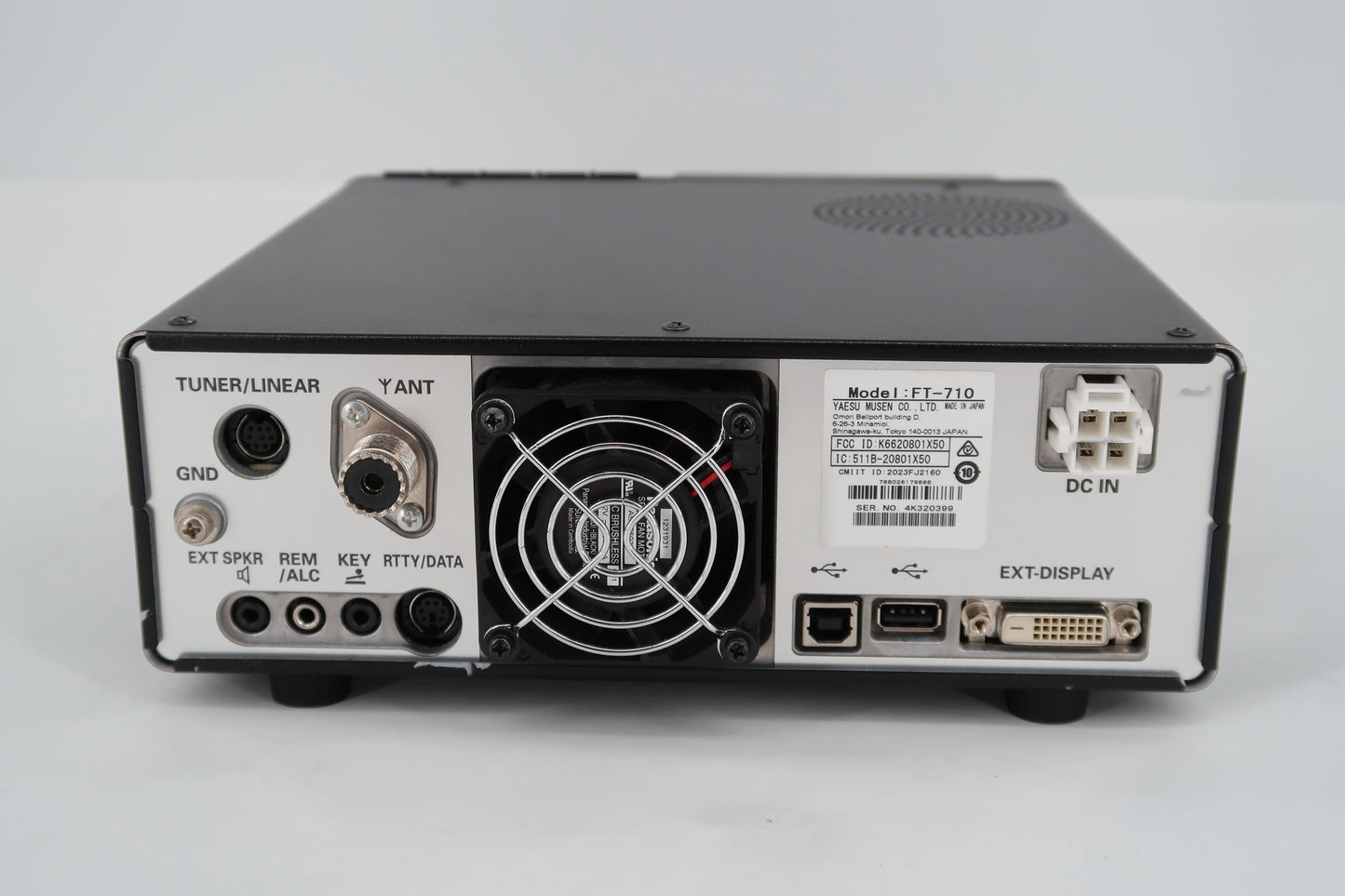 U18398 Used Yaesu FT-710 AESS HF/50 MHz Transceiver w/ SP-40 & Handles
