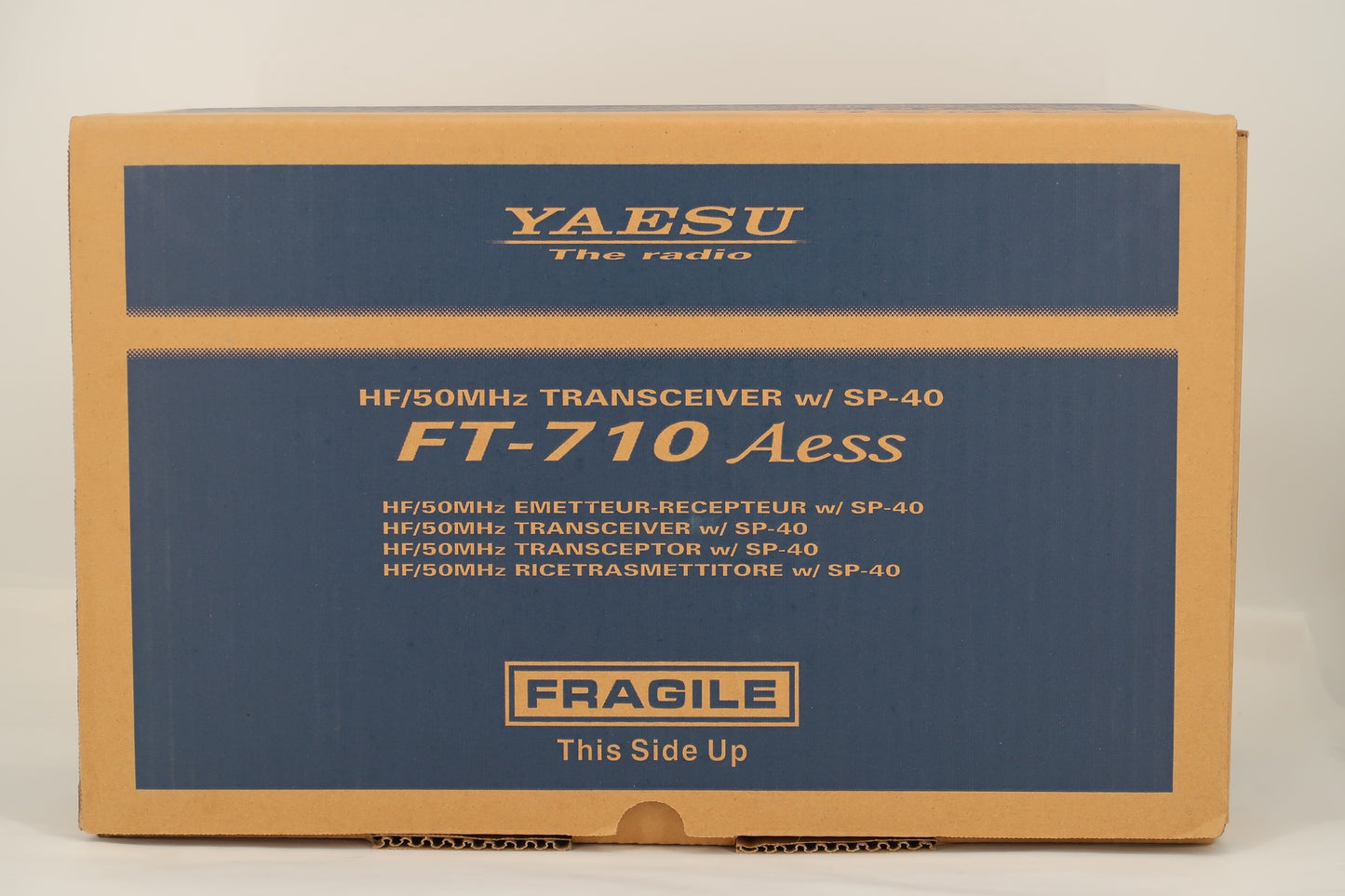 U18398 Used Yaesu FT-710 AESS HF/50 MHz Transceiver w/ SP-40 & Handles