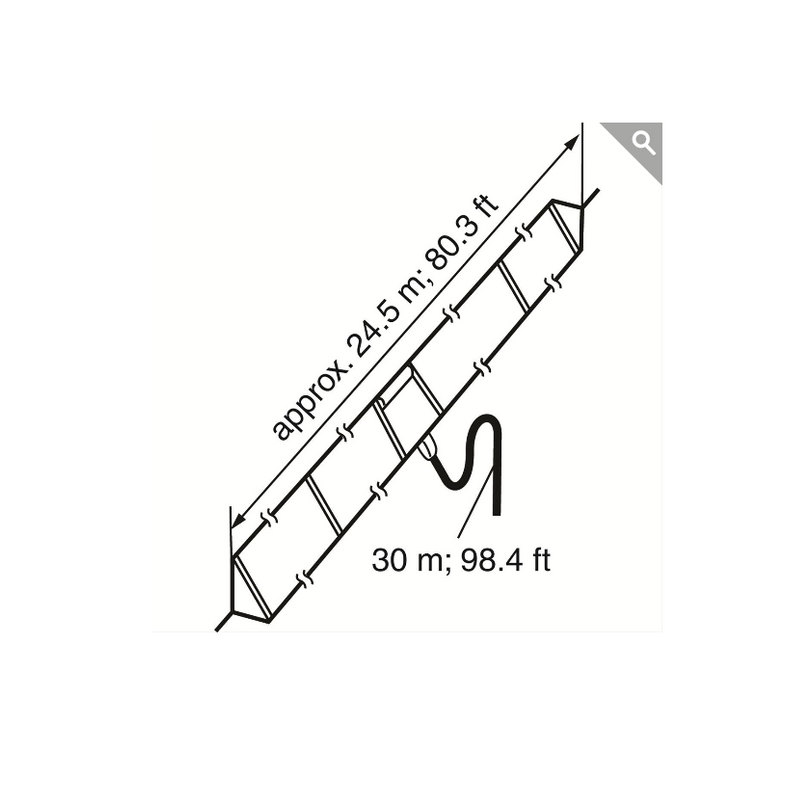 ICOM IC-AH-710 HF 80 FT Long Folded Dipole HF 150 Watts 1.9-30 MHZ
