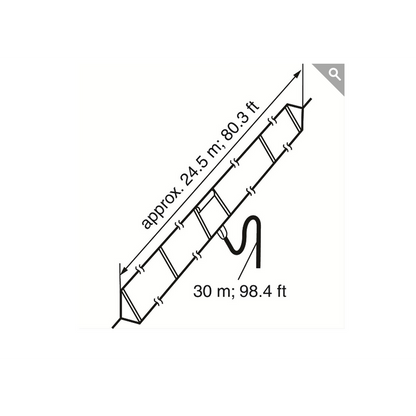 ICOM IC-AH-710 HF 80 FT Long Folded Dipole HF 150 Watts 1.9-30 MHZ