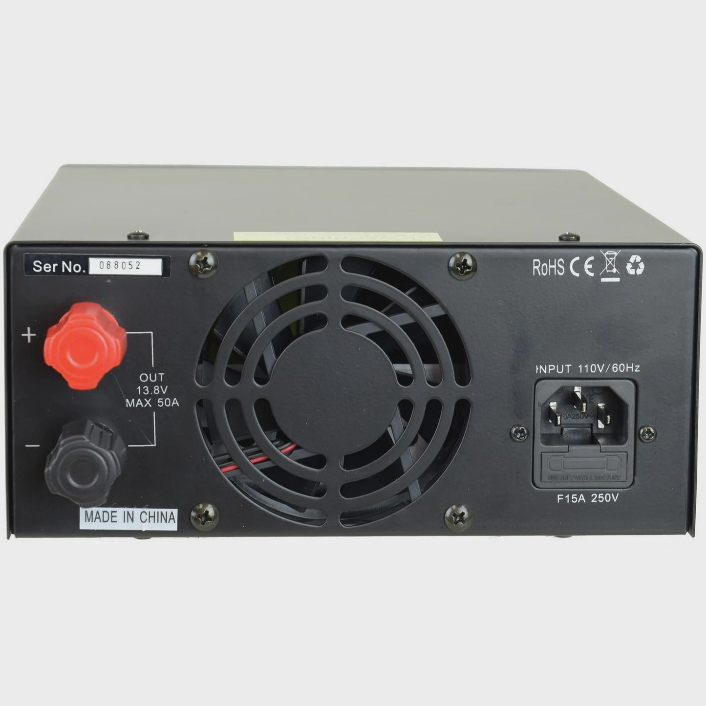 TekPower TP50SW 50 Amp 13.8V Analog DC Power Supply with Cigarette Plug