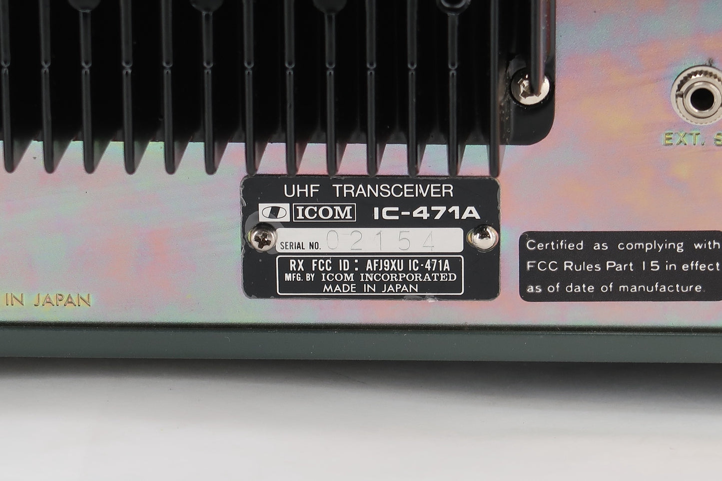 U18466 Used Icom IC-471A 430MHz SSB CW FM Transceiver